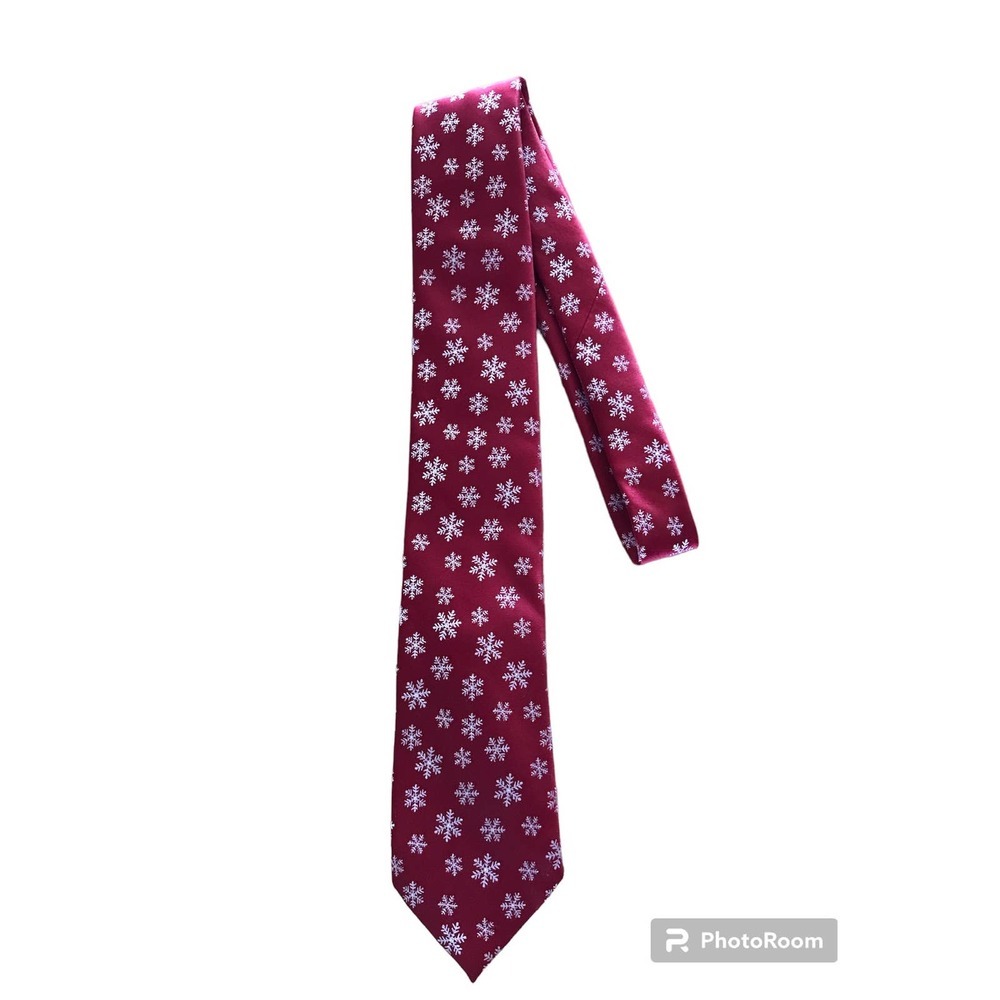 Noel Collection Men's‎ Snowflake  Nick Tie - Picture 3 of 8